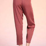 Swanky Silk Tapered Pant || 2 COLORS