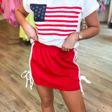 REMY RED STRIPE SKIRT