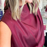 Tamara Cowl Neck Bubble Blouse