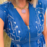 Charlene Zip Up Midi Dress