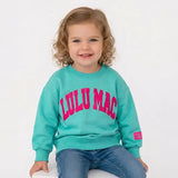 Toddler Lulu Mac Puff Letter Sweatshirt