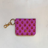 PINK FLORAL BLOCK ID WALLET