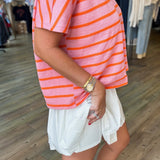 MURPHY WHITE PLEATED SKORT