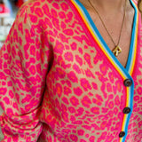 LISA FRANK LEOPARD CARDIGAN