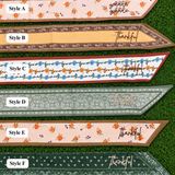Thanksgiving Embroidered Scarf