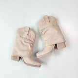 PAYTON IVORY SUEDE BOOTIES