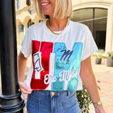 OLE MISS METALLIC ICONS TEE