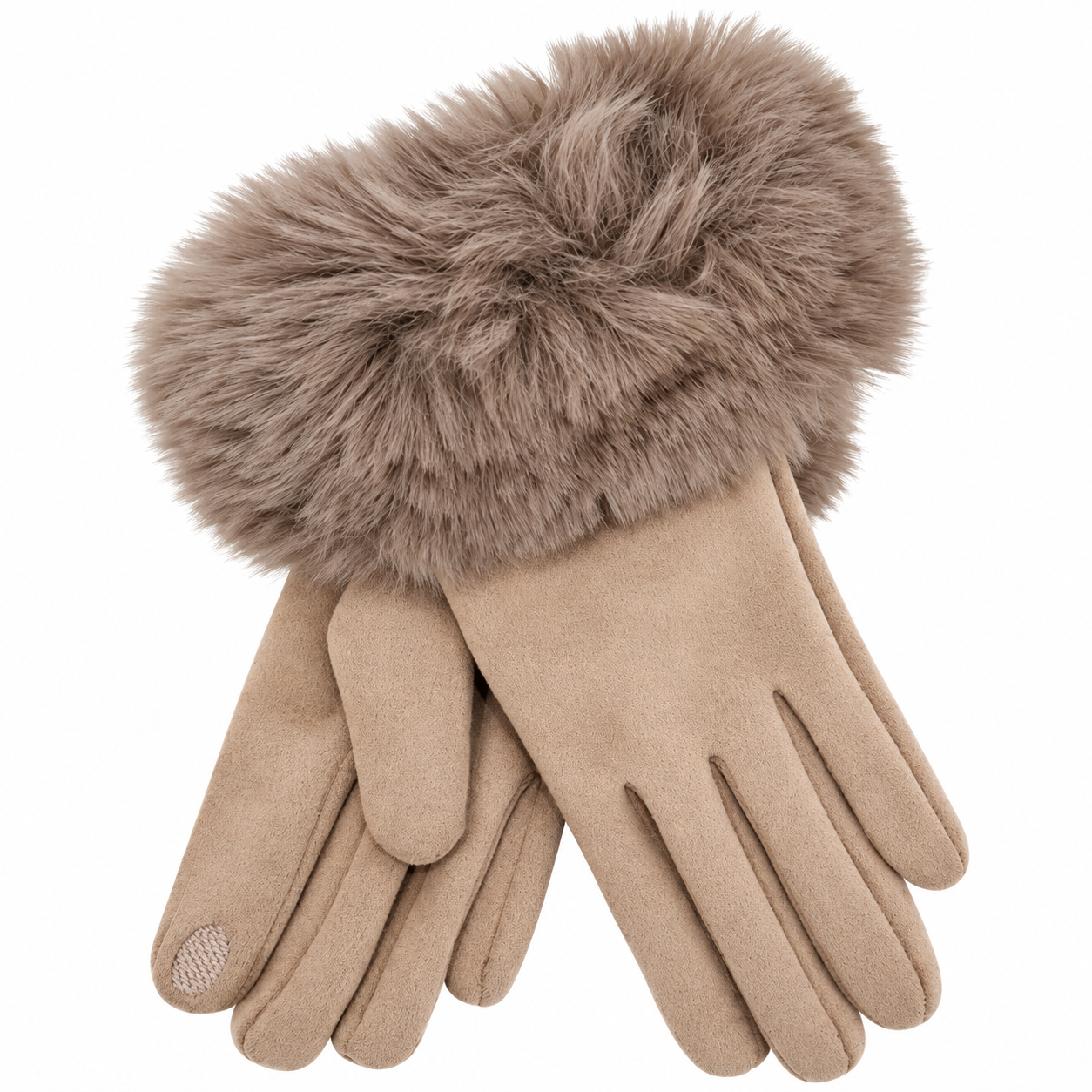 Faux Fur Lined Gloves