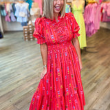 BAHAMAS FLORAL MIDI DRESS