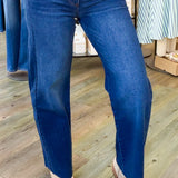 Meg High Rise Wide Leg Curator Dark Wash