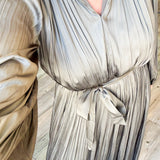 Ellie Pleated Midi Dress