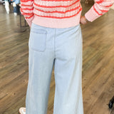 WILLOW LT DENIM WIDE LEG PANTS