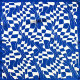 Royal Blue Abstract Scarf