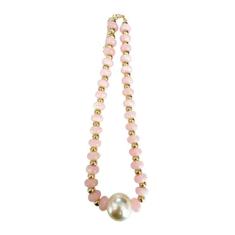 Aylani Beaded Pearl Necklace