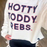 HOTTY TODDY WHITE CROP SWEATSHIRT