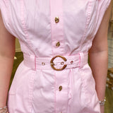 Layla Pink Belted Dress