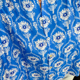 Leilani Blue Button Down Blouse