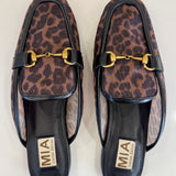 Mia Leopard Mesh Mules