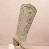 AUDREY TAUPE SUEDE BOOTS