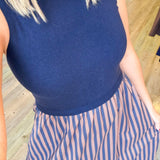 Nellie Navy Sweater Midi Dress