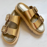 Livi Metallic Gold Sandals