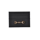 Black Horsebit Card Wallet