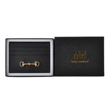 Black Horsebit Card Wallet
