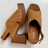 Eudora Tan Chunky Heels