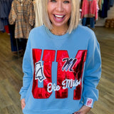 OLE MISS METALLIC ICONS SWEATSHIRT