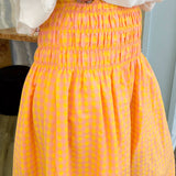 Elise Pink and Yellow Plaid Skirt
