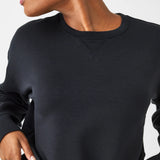 AIR LUXE BLACK CREW TOP