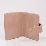 TATE CARD HOLDER WALLET || TAUPE PATENT LQ