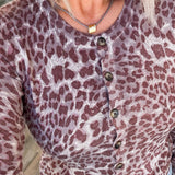 Raven Leopard Cardigan