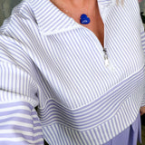 Penny Striped Quarter Zip