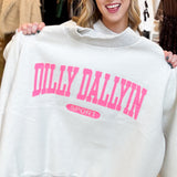 Dilly Dallyin Reversible Sweatshirt - Grey