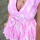 LYDIA PINK PRINTED DRESS