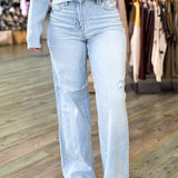 Nori High Rise Wide Leg Denim