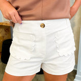 Colette Shorts Scallop Detail Pocket