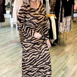 Sloane Zebra Print Dress