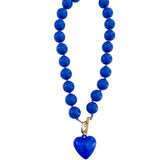 Theo Beaded Necklace with Heart Charm