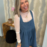 Emery Denim Romper