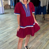 GYPSY MULTI COLOR MINI DRESS