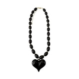 Roxie Black Beaded Necklace