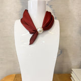 Accented Pearl Scarf Choker