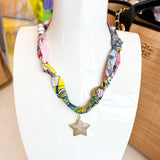 SCARF SINGLE CHARM NECKLACES ||  6 STYLES