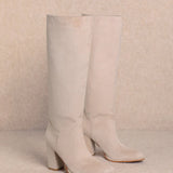 FYNN BEIGE SUEDE BOOTS