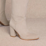 FYNN BEIGE SUEDE BOOTS