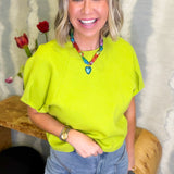 Dani Lime Green Sweater Top
