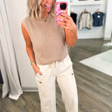 JULIA IVORY CARGO PANTS