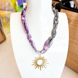 SCARF SINGLE CHARM NECKLACES ||  6 STYLES